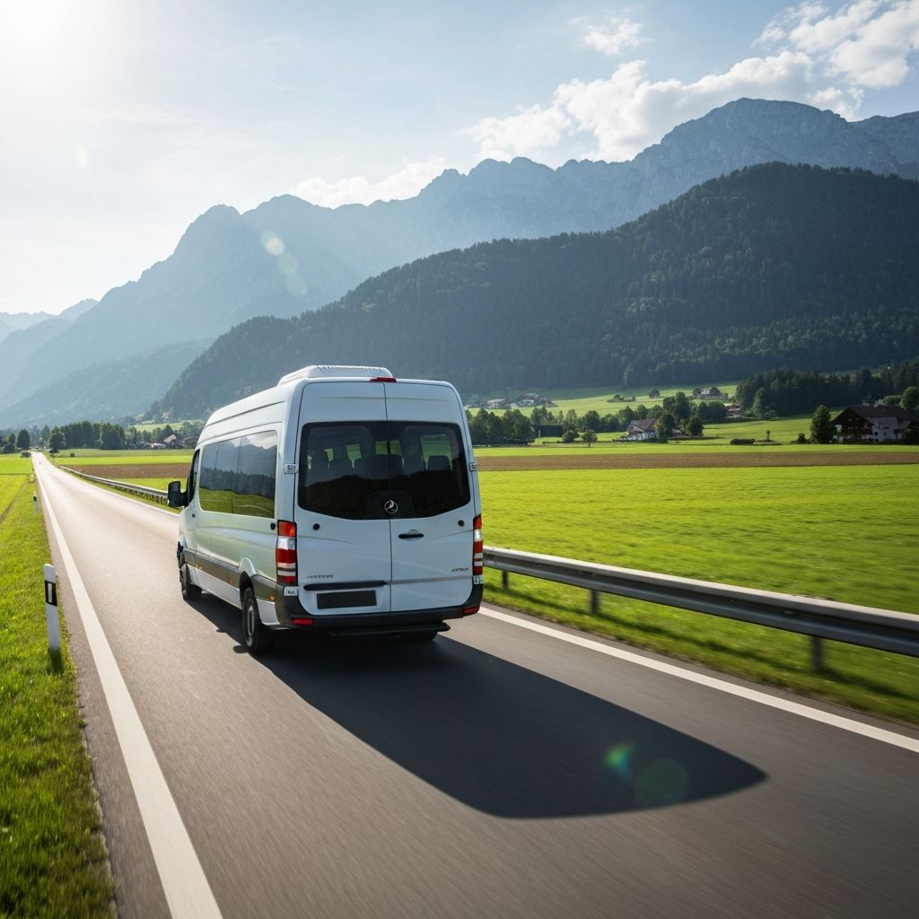 Microbuz Mariva Travel pe drum